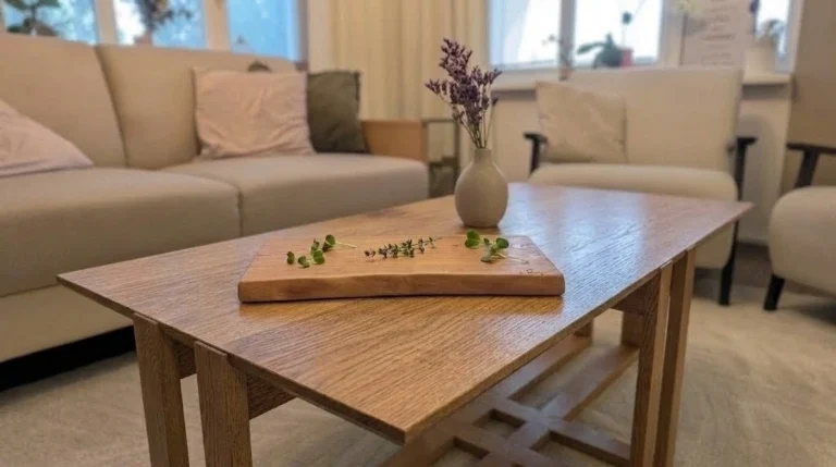 Třešňové prkénko na konferenčním stole GEMINO